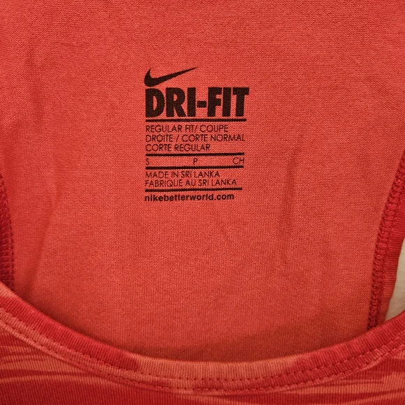 Nike Red Dri Fit Ladies Tank Top Sz Sm - Picture 3 of 6